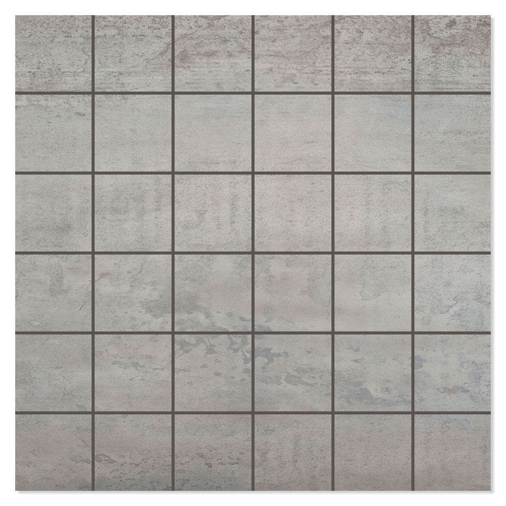 Mosaikkflis Acier Grå Matt 30x30 (5x5) cm